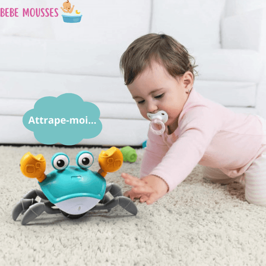 Jouets de bain bébés et enfants - "CraboLudo™ - Jouet interactif USB - bébé mousse